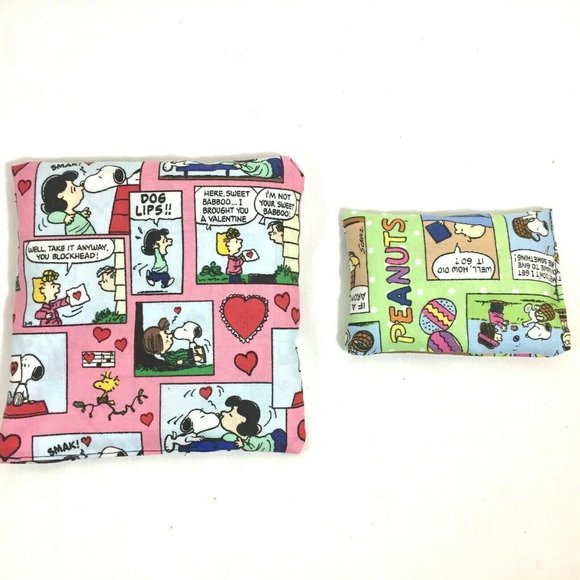 handmade Other Set Of 2 Peanuts Charlie Brown Snoopy Heating Pad